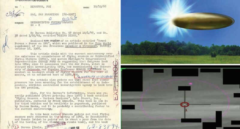 UFO witnesses reported seeing 'four-foot-tallâ crewmen wearing space suits and helmets, files reveal